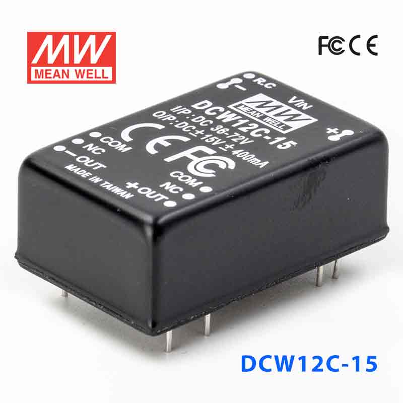 DCW12C-15 DCW12C-15 12W 36~72V 输入 ±15V 稳压双路输出明纬DC-DC转换模块电源