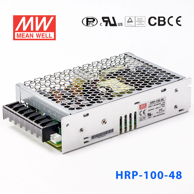 HRP-100-48 HRP-100-48 100W 48V2.2A 单路输出高性能内置有外壳明纬开关电源