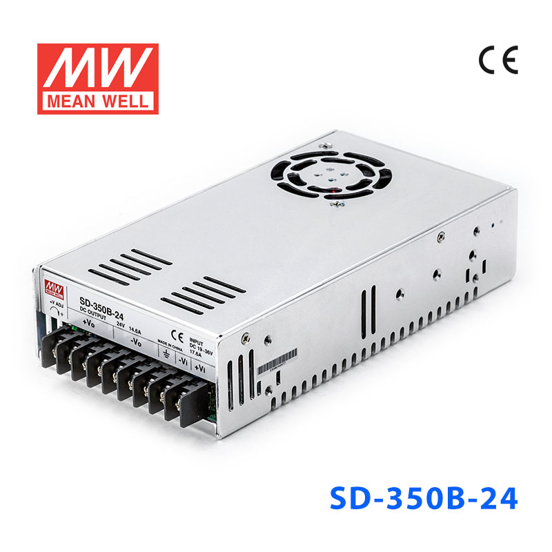 SD-350B-24 SD-350B-24 350W 19~36V 输入 24V 14.6A 输出有外壳明纬DC-DC转换电源