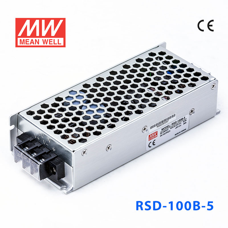 RSD-100B-5 RSD-100B-5 100W 14.4~33.6V输入 5V20A 输出铁道专用明纬DC-DC转换电源