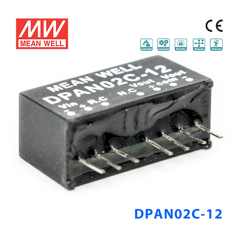 DPAN02C-12 DPAN02C-12 2W 36~75V 转±12V 83mA非稳压双路输出DC-DC模块电源