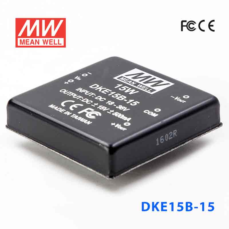 DKE15B-15 DKE15B-15 15W 18~36V 输入 ±15V 双路输出明纬DC-DC转换模块电源