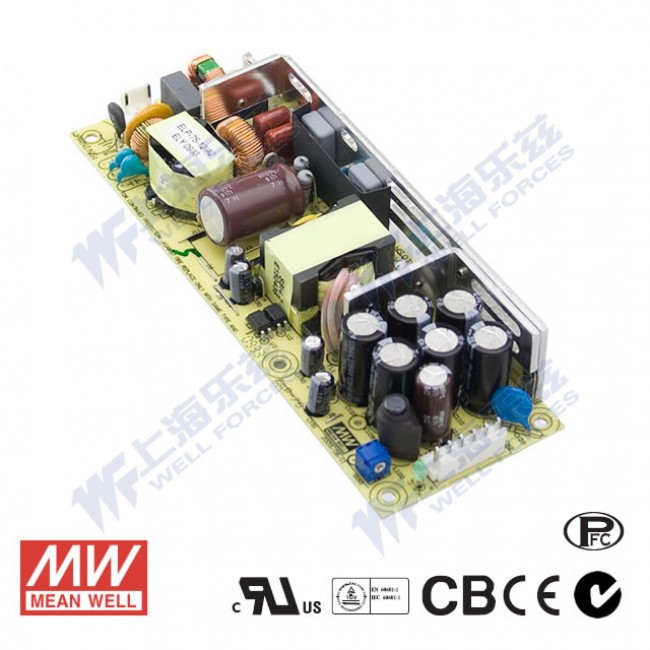 ELP-75-36 ELP-75-36 75W 36V 2.1A 单路输出无外壳低空载损耗PFC明纬开关电源