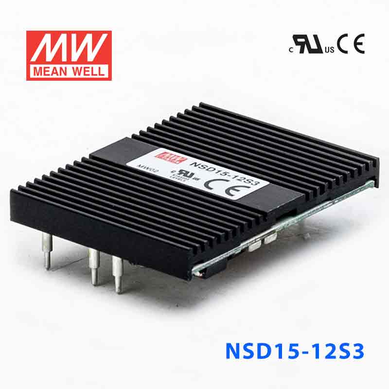 NSD15-12S3 NSD15-12S3 15W 9.4~36V 输入 3.3V 稳压输出板上安装型明纬DC-DC变换电源