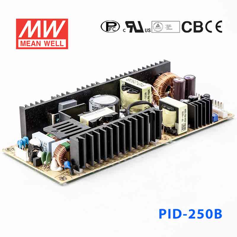 PID-250B PID-250B 250W +24V 9.4A +5V 5A 隔离双路输出带PFC功能无外壳PCB板明纬开关电源
