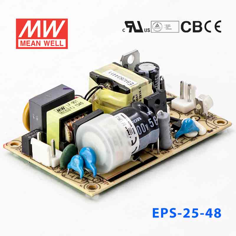 EPS-25-48 EPS-25-48 25W 48V0.53A 单路输出裸板高效低空载损耗明纬开关电源