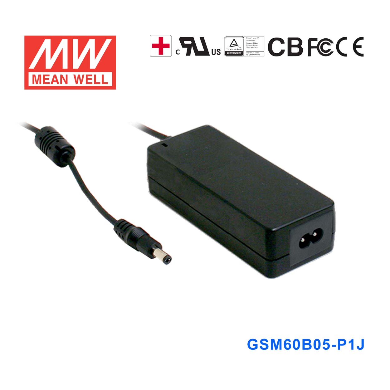 GSM60B05-P1J GSM60B05-P1J 30W 5V6A输出明纬高能效医疗型外置桌面型电源适配器