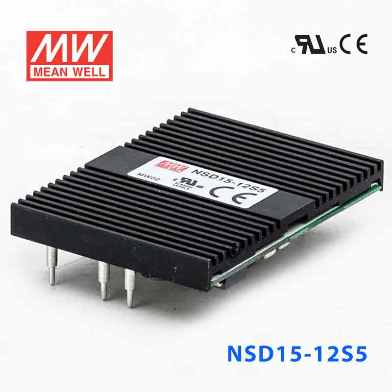 NSD15-12S5 NSD15-12S5 15W 9.4~36V 输入 5V 稳压输出板上安装型明纬DC-DC变换电源