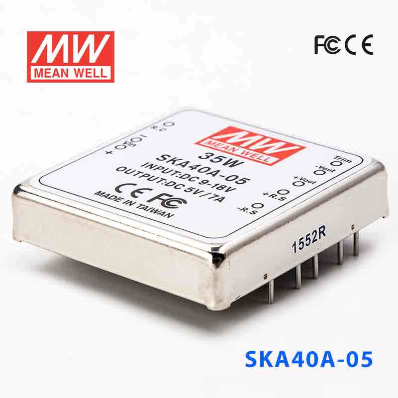 SKA40A-05 SKA40A-05 40W 9~18V 输入 5V 7A 稳压单路输出明纬DC-DC转换模块电源