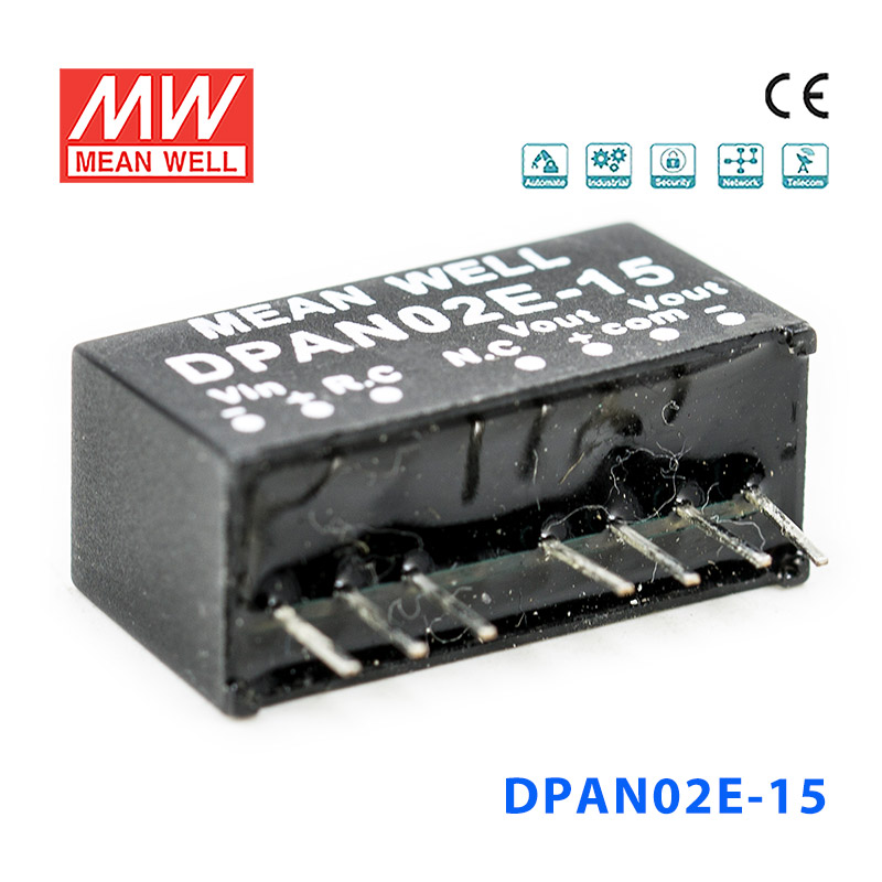 DPAN02E-15 DPAN02E-15 2W 4.5~9V 转±15V 67mA非稳压双路输出DC-DC模块电源