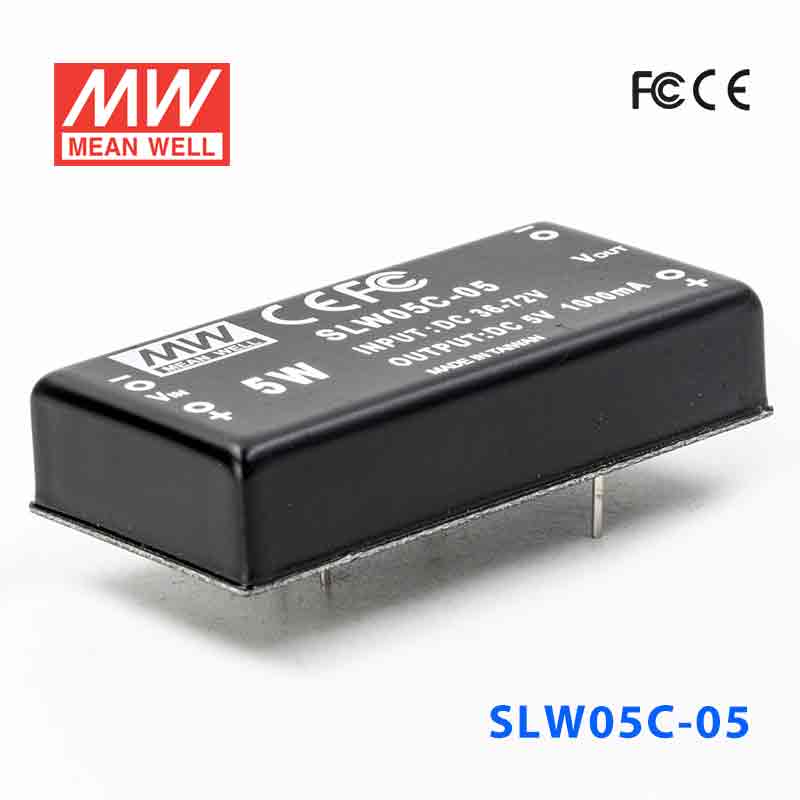 SLW05C-05 SLW05C-05 5W 36~72V 输入 5V 稳压单路输出明纬DC-DC转换模块电源