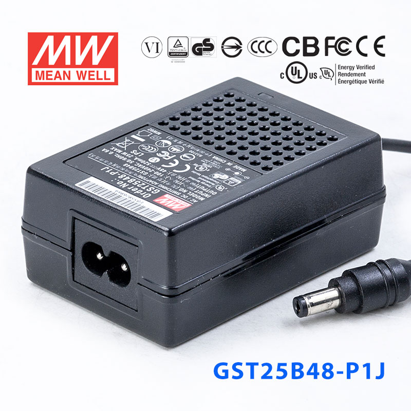 GST25B48-P1J GST25B48-P1J 25W 48V0.52A高效能低空载损耗绿色节能桌上型适配器