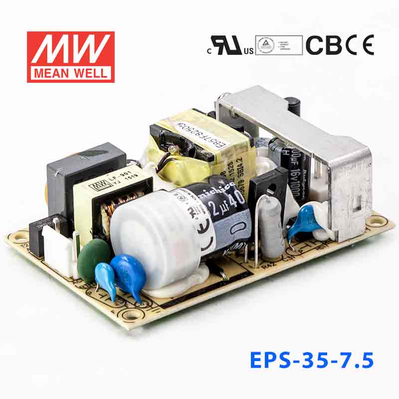 EPS-35-7.5 EPS-35-7.5 35W 7.5V4.7A 单路输出裸板高效低空载损耗明纬开关电源