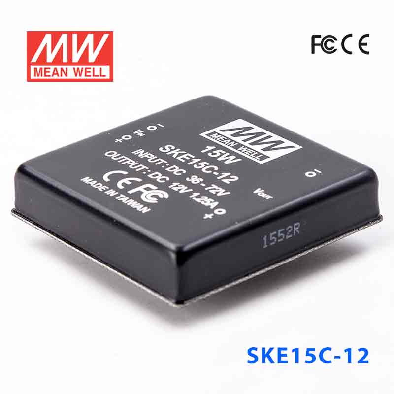 SKE15C-12 SKE15C-12 15W 36~72V 输入 12V 单路输出明纬DC-DC转换模块电源