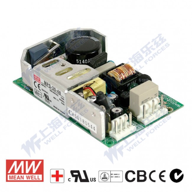 MPS-30-27 MPS-30-27 30W 27V1.1A 单路输出微漏电医用无外壳明纬开关电源
