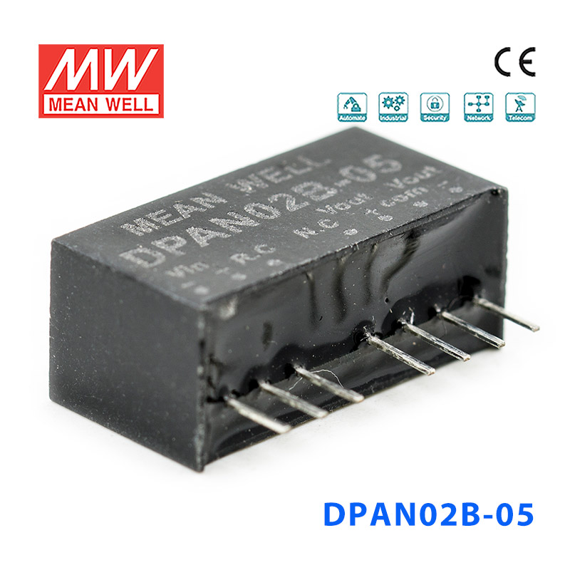 DPAN02B-05 DPAN02B-05 2W 18~36V 转 ±5V 0.2A非稳压双路输出DC-DC模块电源