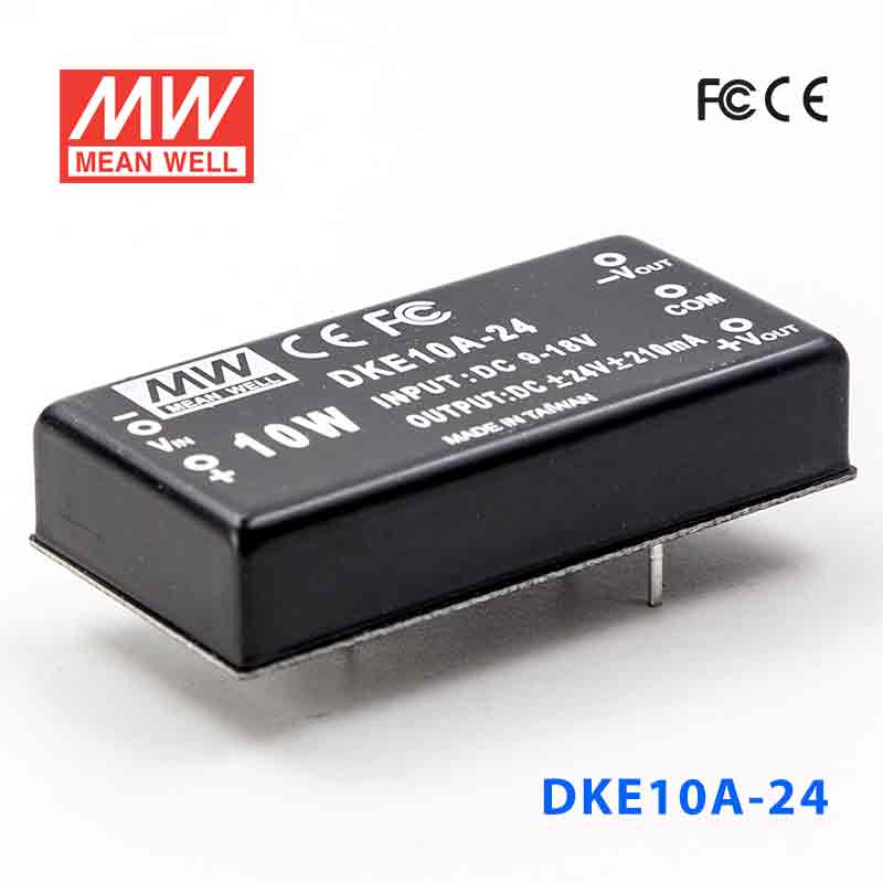 DKE10A-24 DKE10A-24 10W 9~18V 输入 ±24V 双路输出明纬DC-DC转换模块电源