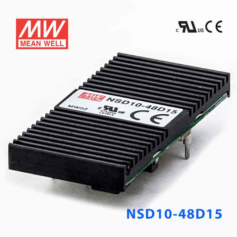 NSD10-48D15 NSD10-48D15 10W 22~72V 输入 ±15V 稳压双路输出板上型明纬DC-DC变换电源