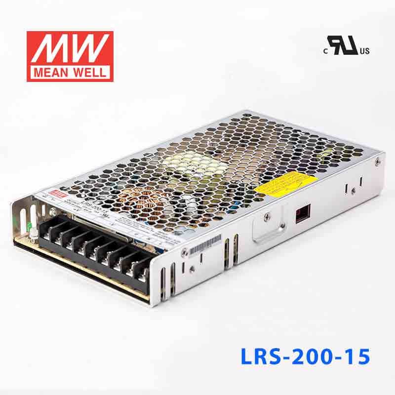 LRS-200-15 LRS-200-15 210W 15V14A输出（输入电压开关选择型)明纬超薄高性能开关电源