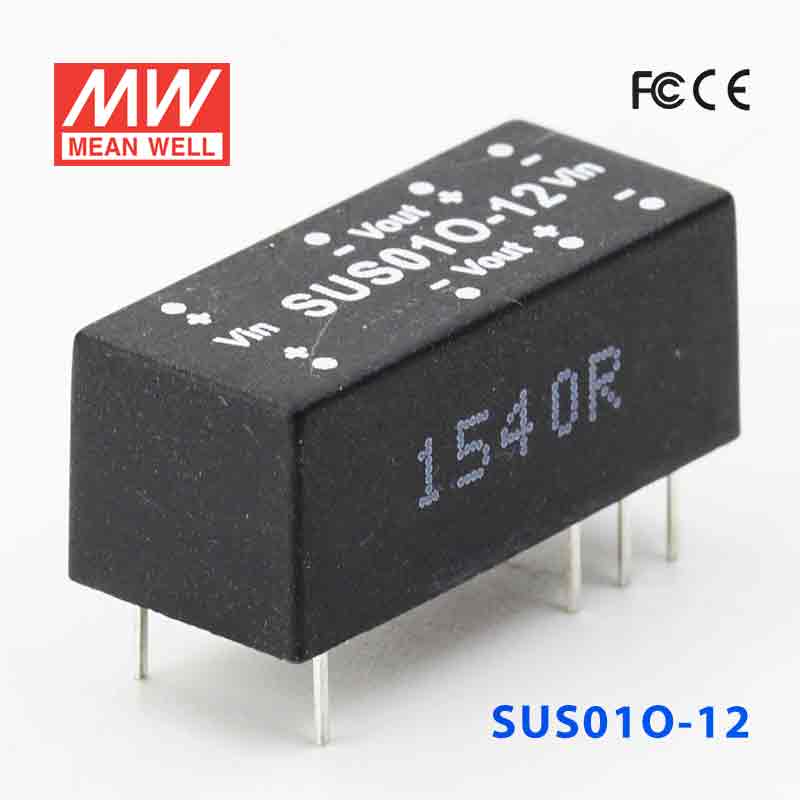 SUS01O-12 SUS01O-12 1W 48V-12V 非稳压单组输出明纬DC-DC转换模块电源
