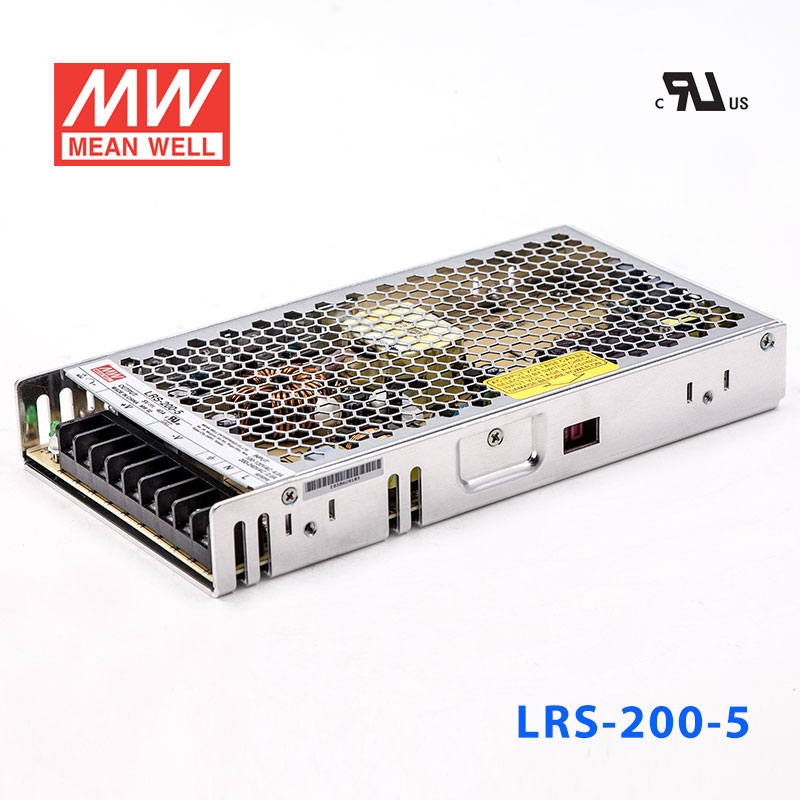 LRS-200-5 LRS-200-5 200W 5V40A输出（输入电压开关选择型)明纬超薄高性能开关电源