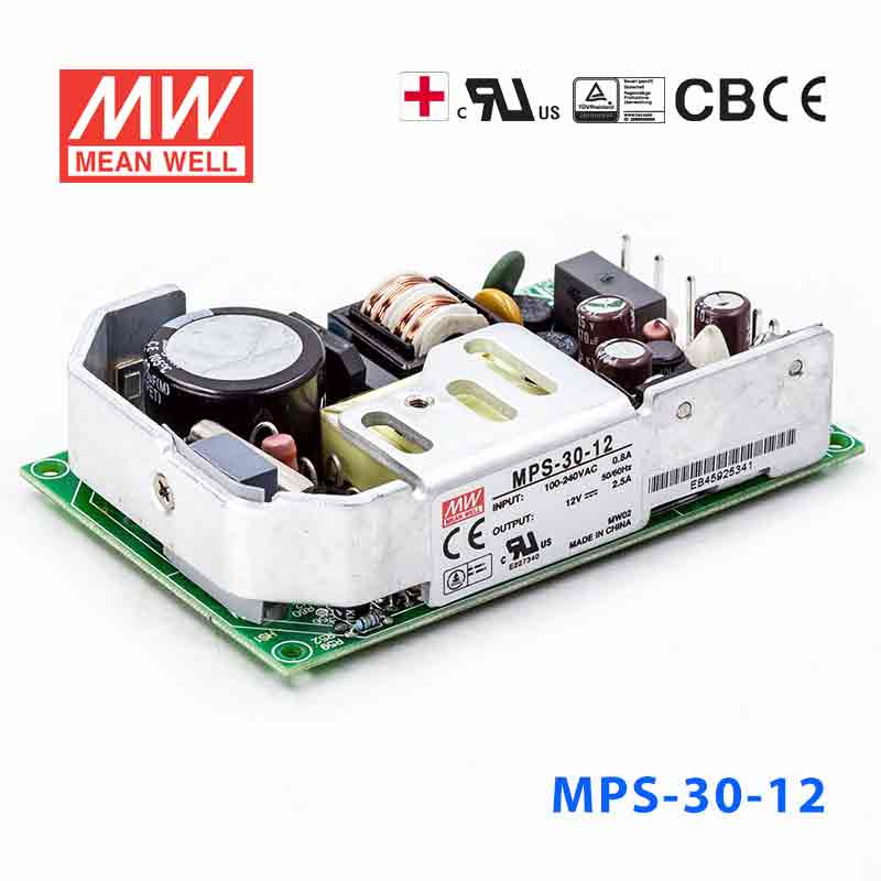 MPS-30-12 MPS-30-12 30W 12V2.5A 单路输出微漏电医用无外壳明纬开关电源