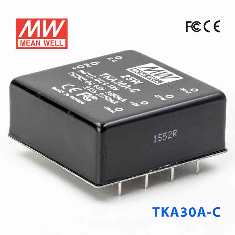 TKA30A-C TKA30A-C 30W 9~18V 输入 +5V ±15V 三路输出明纬DC-DC转换模块电源