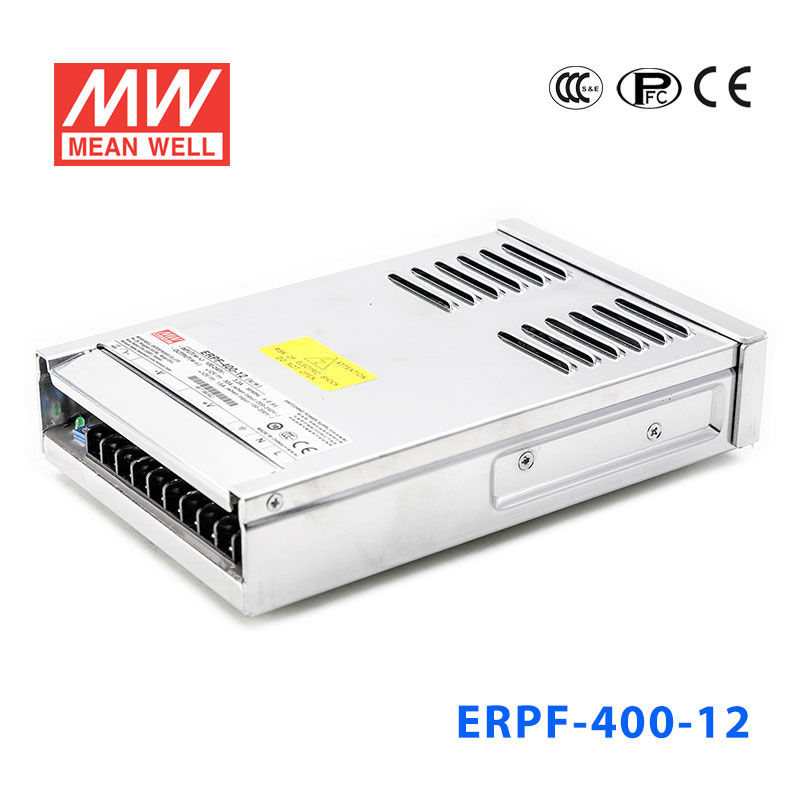 ERPF-400-12 ERPF-400-12 400W 12V 30A 单路输出封闭型带PFC功能明纬开关电源