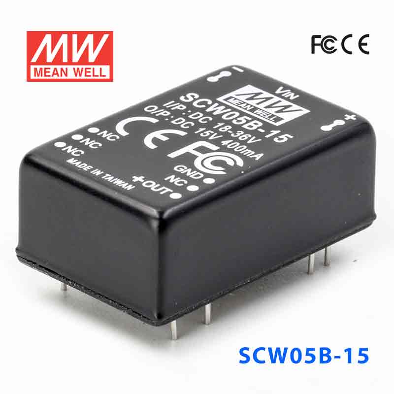 SCW05B-15 SCW05B-15 5W 18~36V 15V 稳压单路输出明纬DC-DC转换模块电源