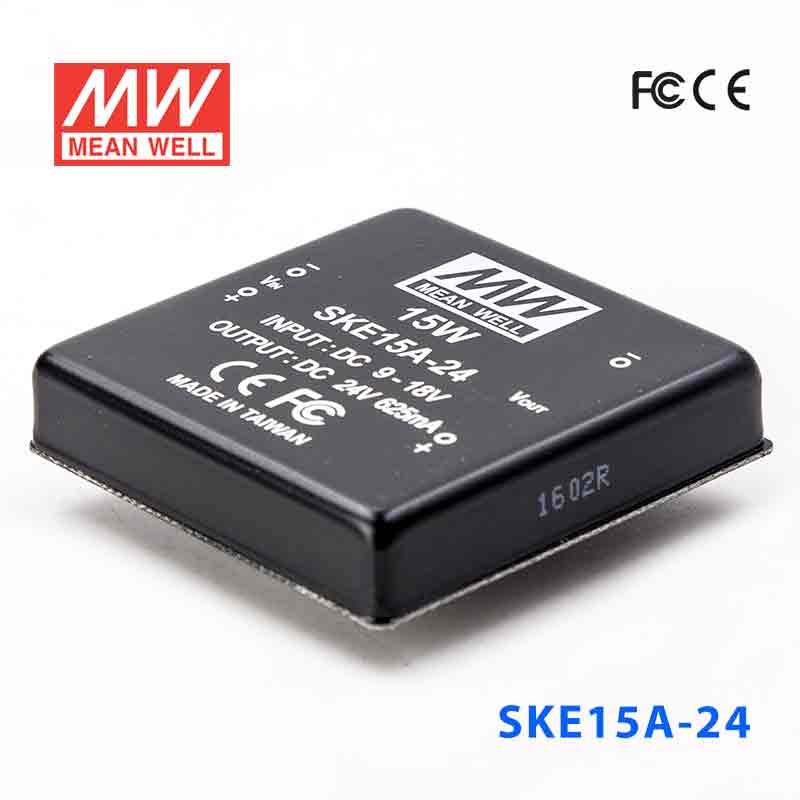 SKE15A-24 SKE15A-24 15W 9~18V 输入 24V 单路输出明纬DC-DC转换模块电源