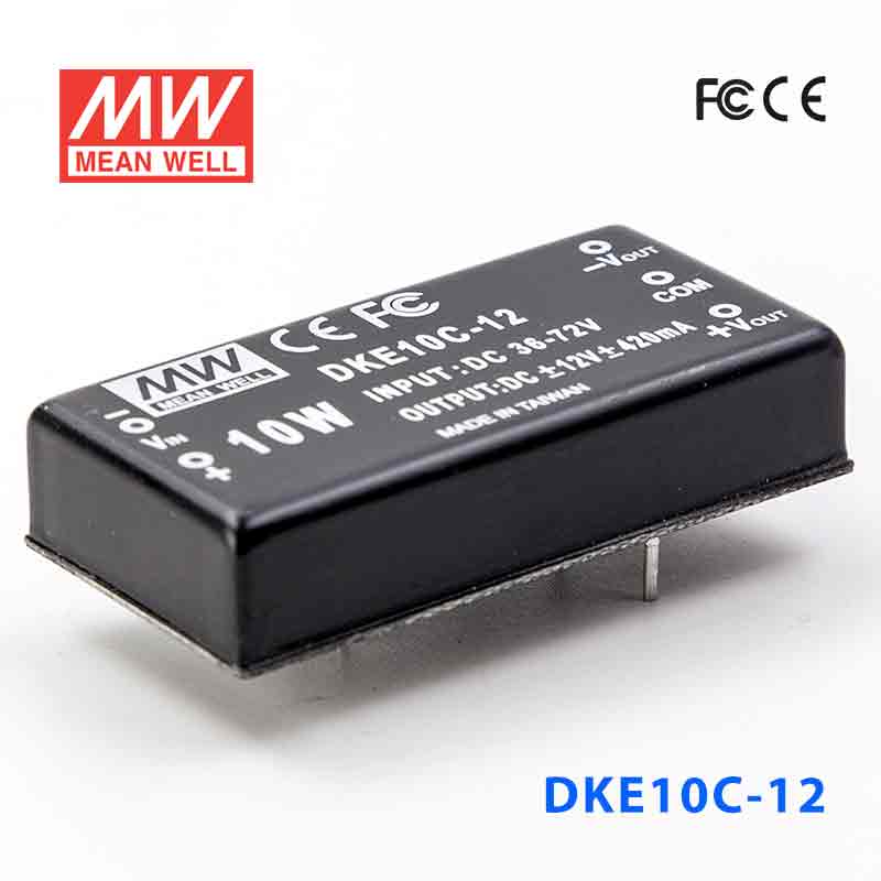 DKE10C-12 DKE10C-12 10W 36~72V 输入 ±12V 双路输出明纬DC-DC转换模块电源