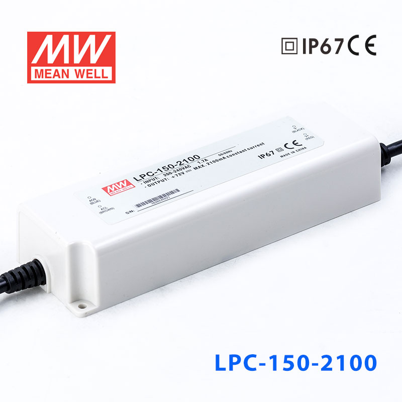 LPC-150-2100 LPC-150-2100 150W 2100mA恒流输出明纬牌IP67防水塑壳LED电源