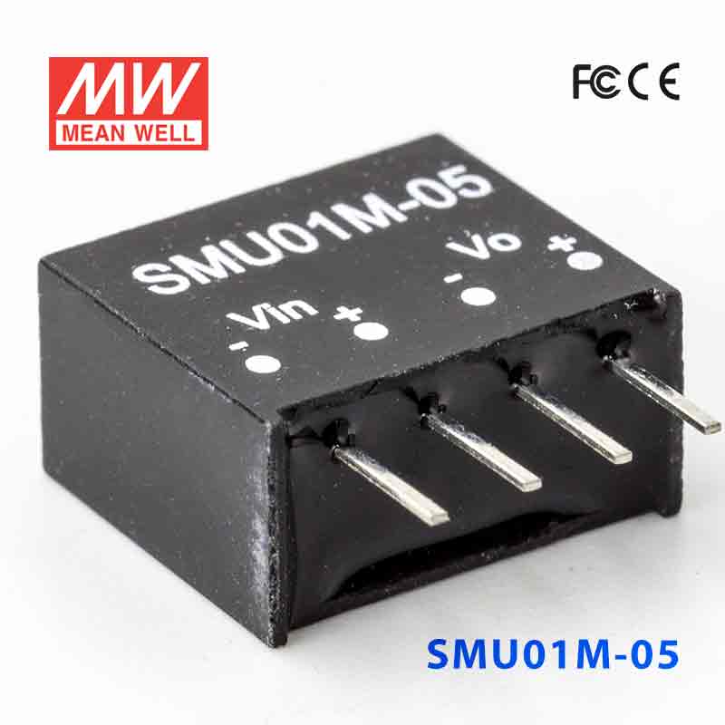 SMU01M-05 SMU01M-05 1W 12V-5V 非稳压单路输出明纬DC-DC转换模块电源