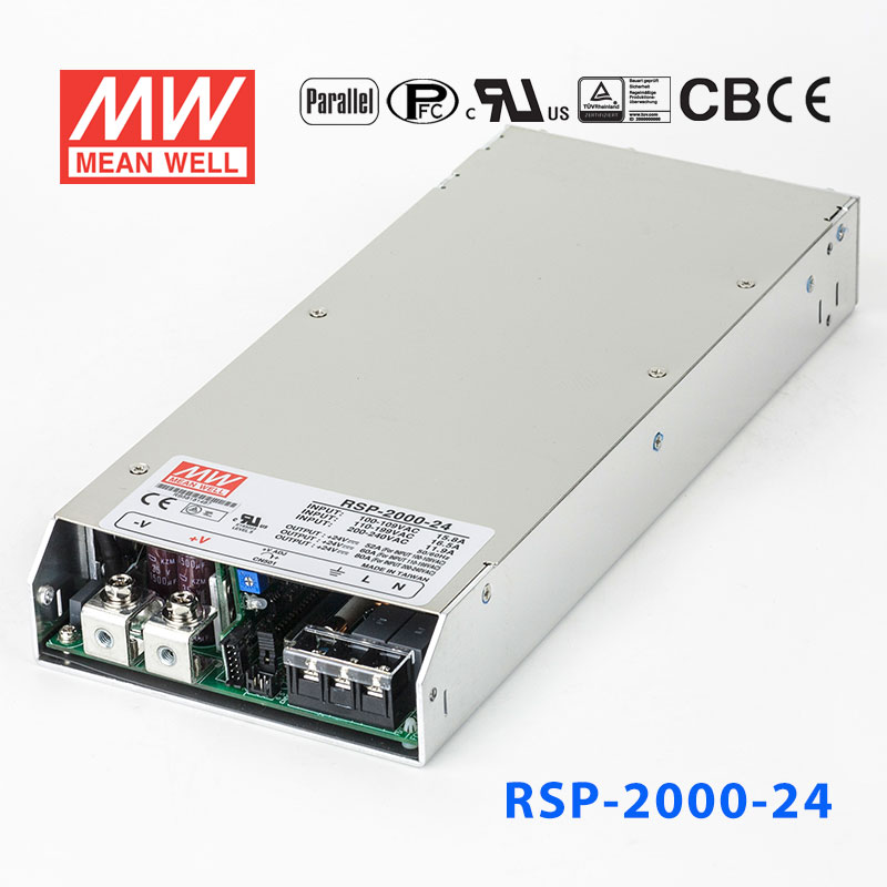 RSP-2000-24 RSP-2000-24 2000W 24V80A 单路输出带PFC可并联明纬开关电源