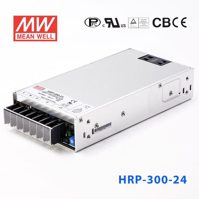 HRP-300-24 HRP-300-24 300W 24V14A 单路输出高性能内置有外壳明纬开关电源