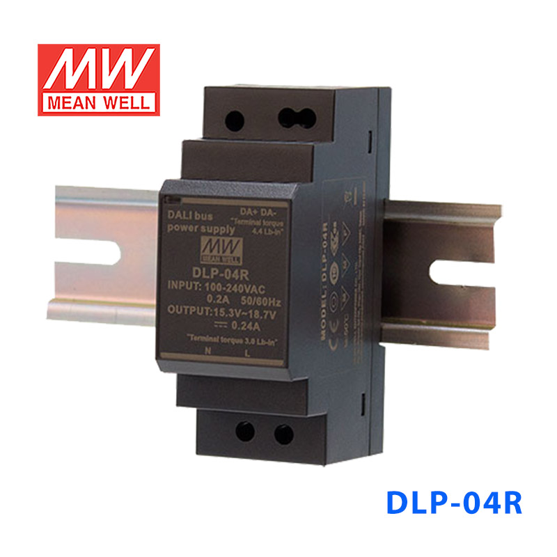 DLP-04R DLP-04R明纬DALI导轨型3.84W16V总线电源15.3~18.7V输出