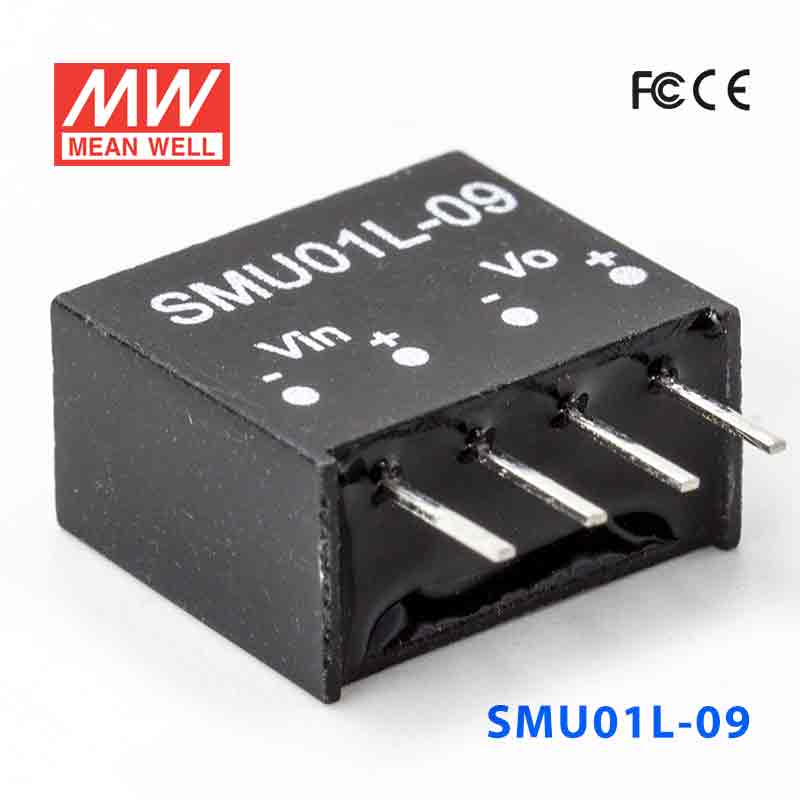 SMU01L-09 SMU01L-09 1W 5V-9V 非稳压单路输出明纬DC-DC转换模块电源