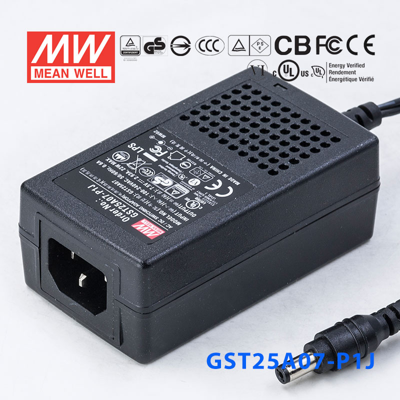 GST25A07-P1J GST25A07-P1J 22W 7V2.93A高效能低空载损耗绿色节能桌上型适配器