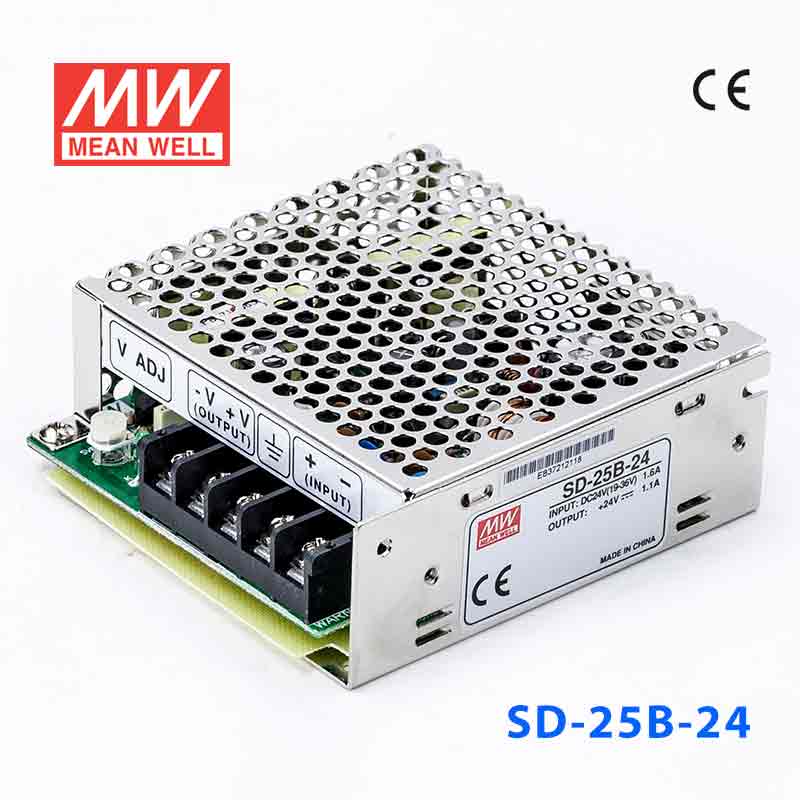 SD-25B-24 SD-25B-24 25W 19~36V 输入 24V 1.1A 输出有外壳明纬DC-DC转换电源