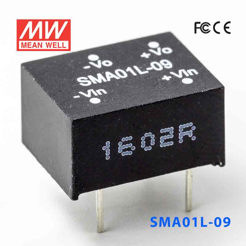 SMA01L-09 SMA01L-09 1W 5V-9V 非稳压单路输出明纬DC-DC转换模块电源