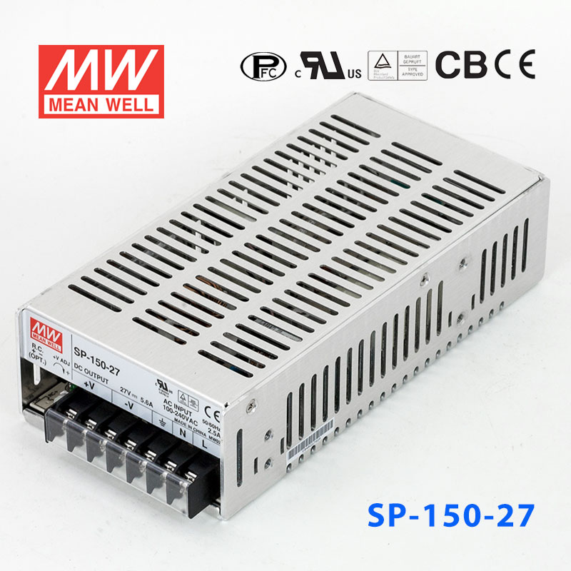 SP-150-27 SP-150-27 150W 27V2.6A 单路输出带PFC功能明纬开关电源