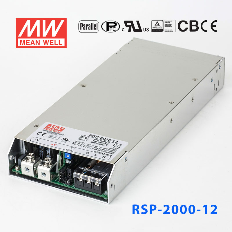 RSP-2000-12 RSP-2000-12 2000W 12V100A 单路输出带PFC可并联明纬开关电源