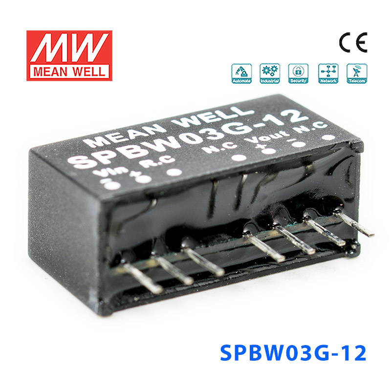 SPBW03G-12 SPBW03G-12 3W 18~75V 转 12V 0.25A 稳压单路输出DC-DC模块电源