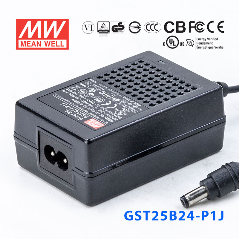 GST25B24-P1J GST25B24-P1J 25W 24V1.04A高效能低空载损耗绿色节能桌上型适配器