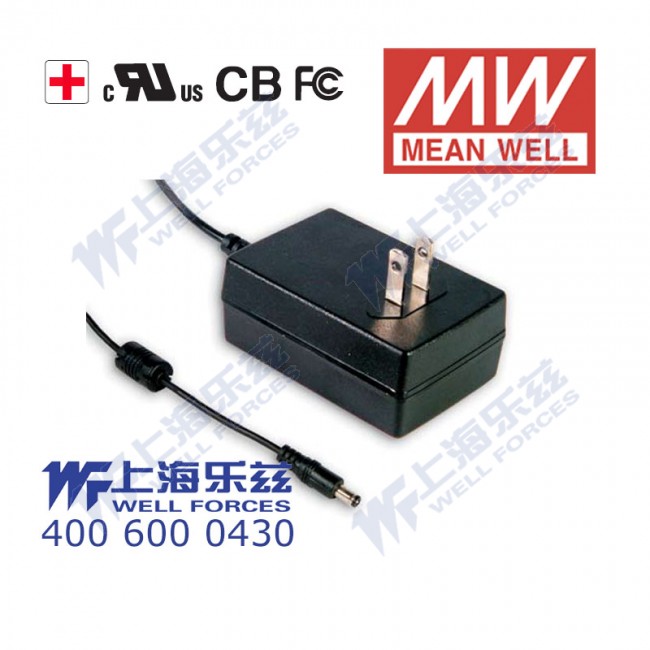 GSM18U07-P1J GSM18U07-P1J 18W 7.5V2A输出明纬高能效医疗型美规墙插电源适配器
