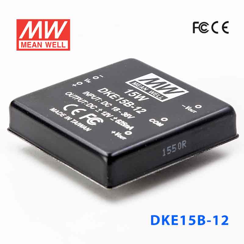DKE15B-12 DKE15B-12 15W 18~36V 输入 ±12V 双路输出明纬DC-DC转换模块电源
