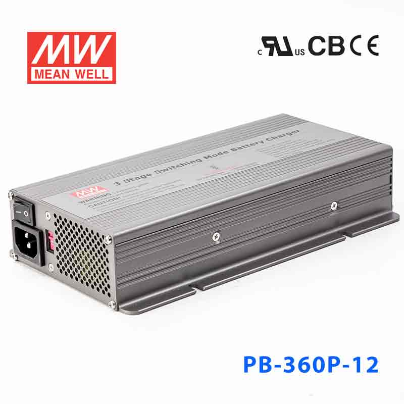 PB-360P-12 PB-360P-12 360W 14.4V24.3A 带PFC明纬优化三段式铅酸电池充电器