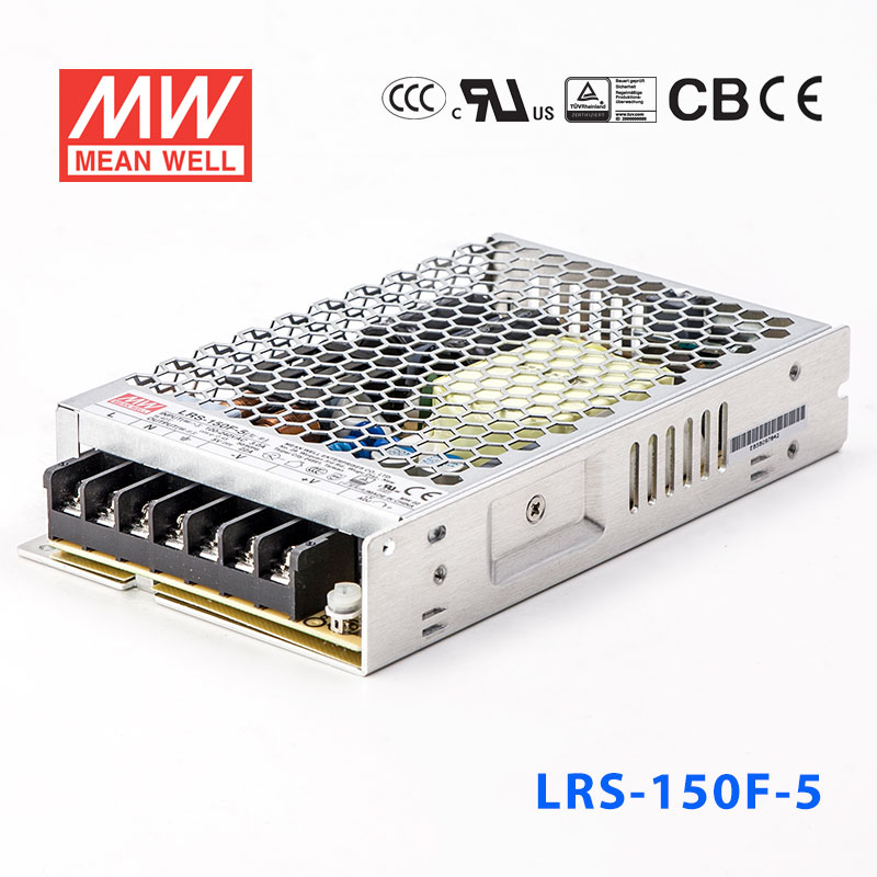 LRS-150F-5 LRS-150F-5 110W 5V22A输出 (全电压输入型)明纬超薄高性能开关电源
