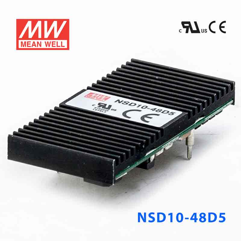 NSD10-48D5 NSD10-48D5 10W 22~72V 输入 ±5V 稳压双路输出板上型明纬DC-DC变换电源