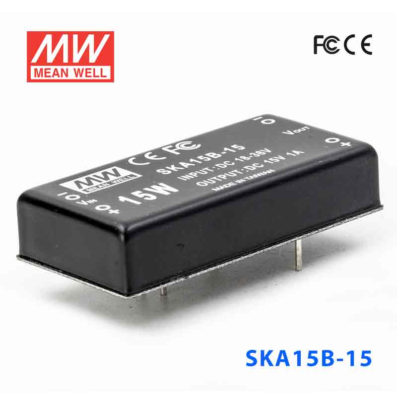 SKA15B-15 SKA15B-15 15W 18~36V 输入 15V 稳压单路输出明纬DC-DC转换模块电源